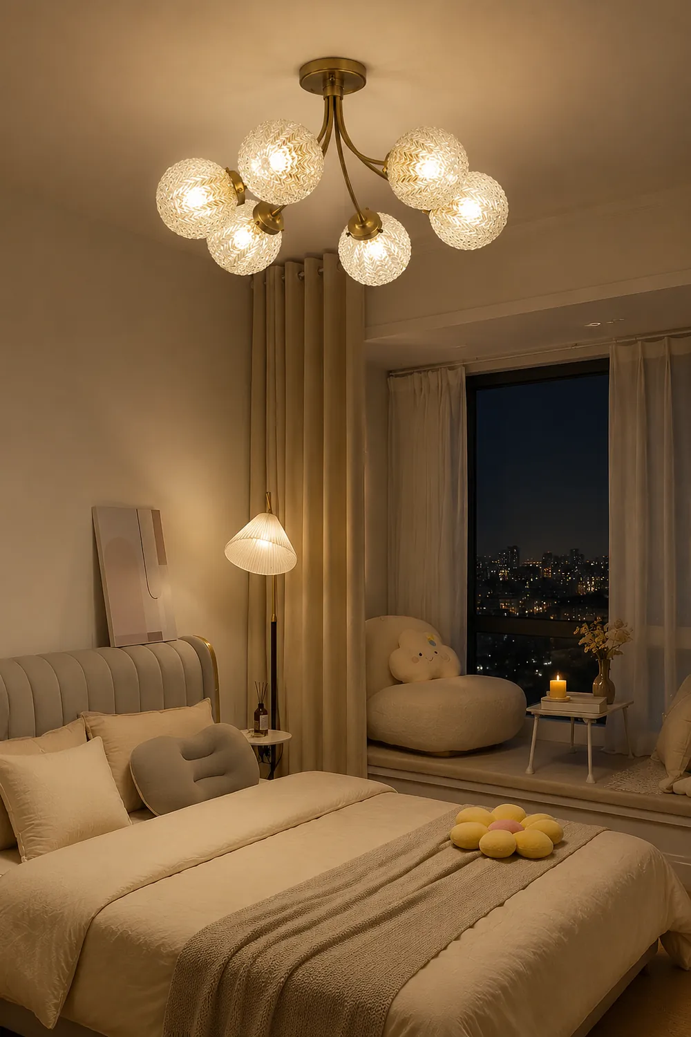Retro Glass Ceiling Lamp - Lumpaz