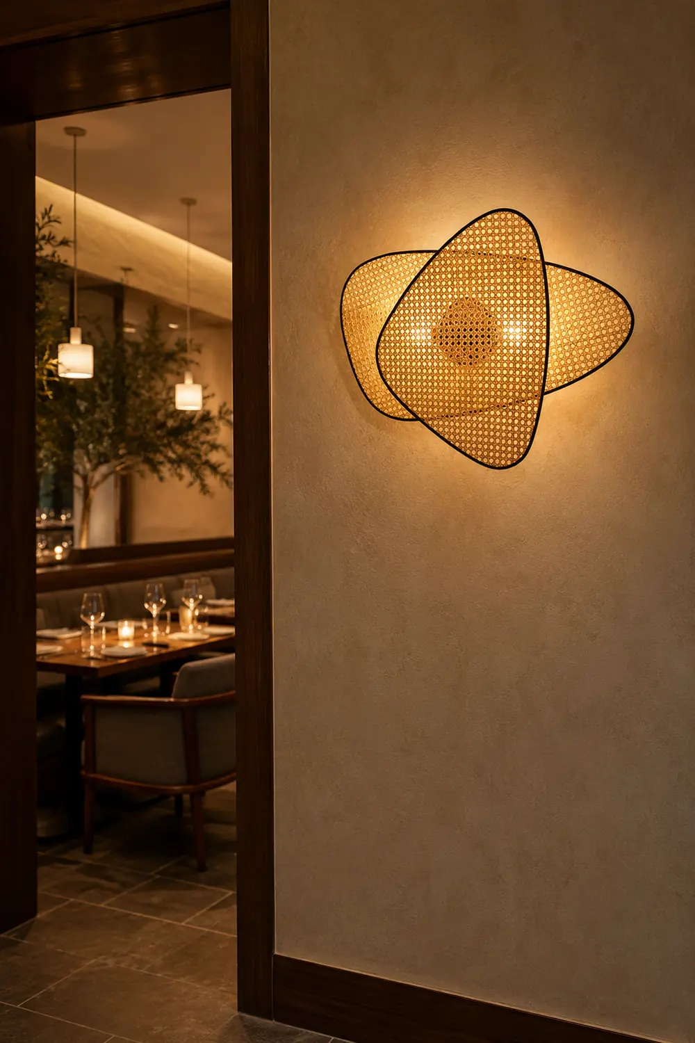 Screen Cannage Wall Lamp - Lumpaz
