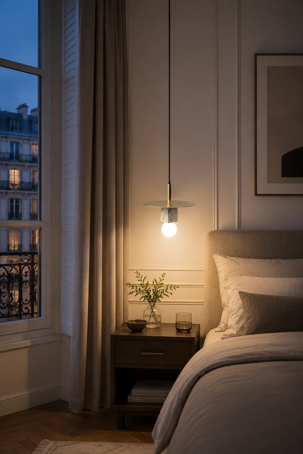 Stone Square Pendant Lamp - Lumpaz