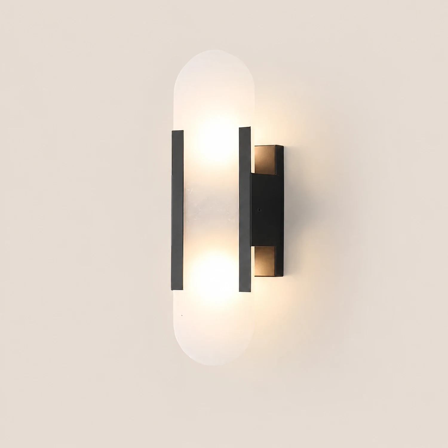 Geometric Harmony Alabaster Wall Lamp - Lumpaz