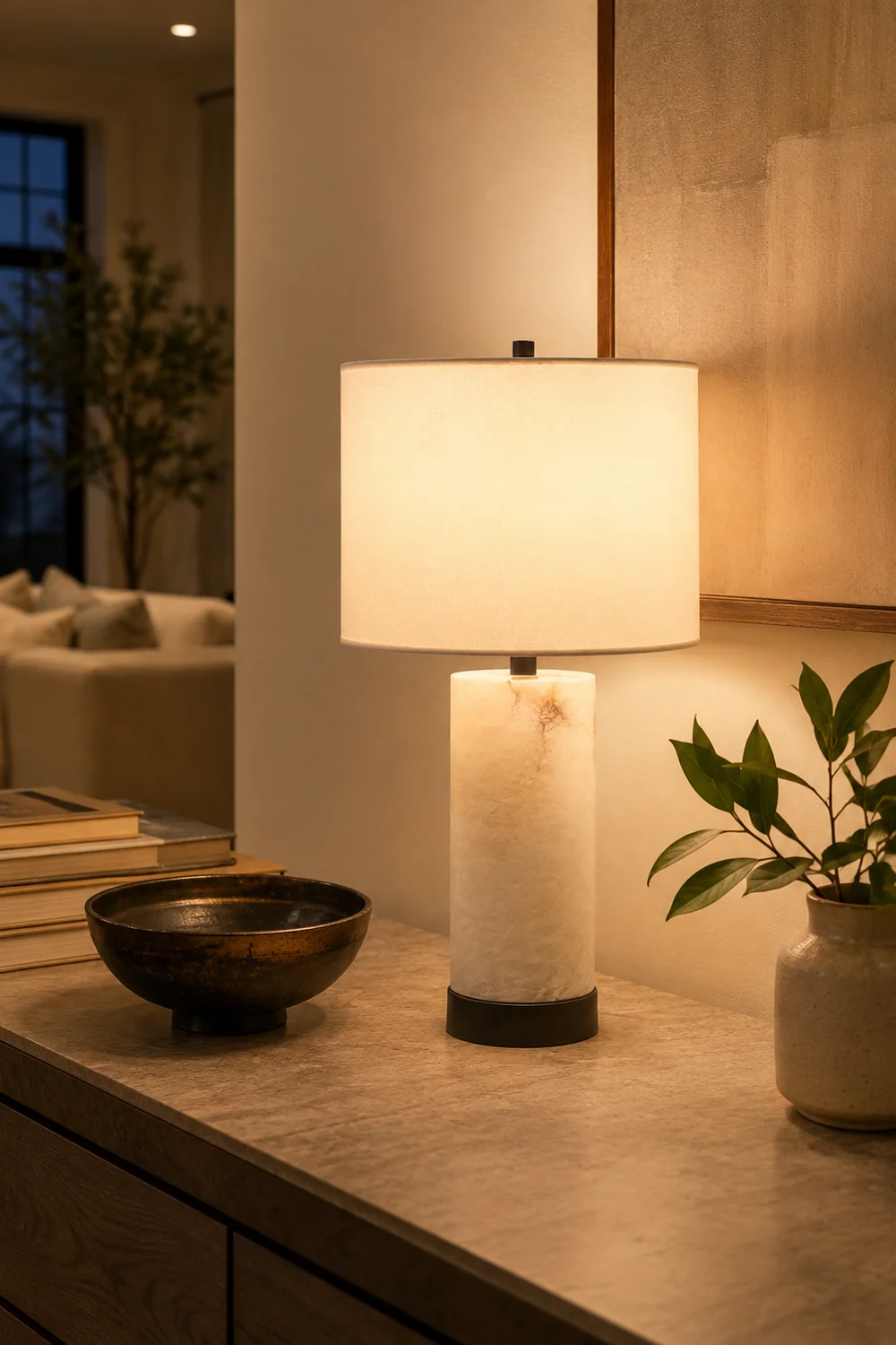 Windham Marble Table Lamp - Lumpaz