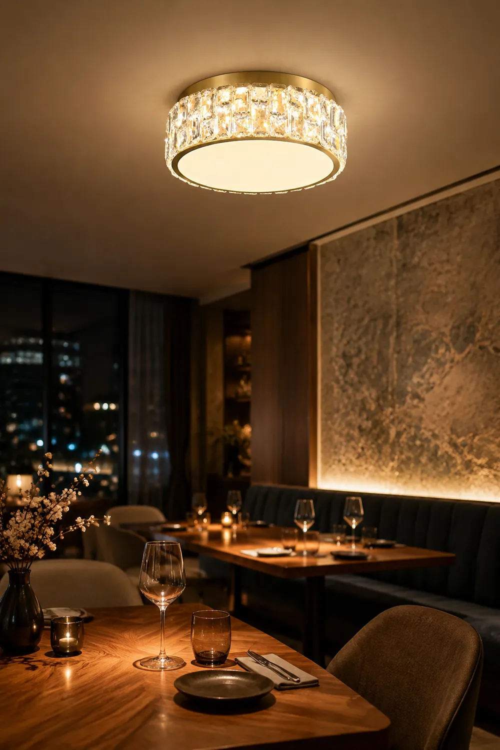 Quicksand Crystal Ceiling Lamp - Lumpaz