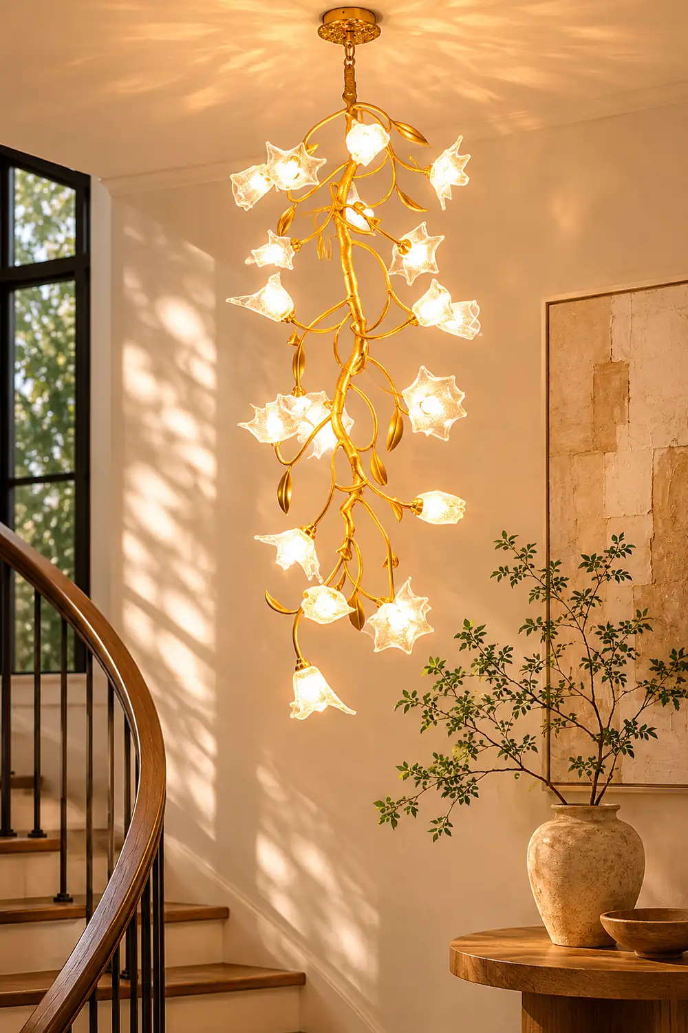 Flower Craftsman Chandelier - Lumpaz