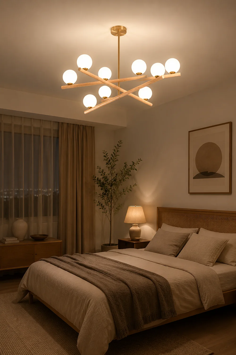 Line Ball Chandelier - Lumpaz
