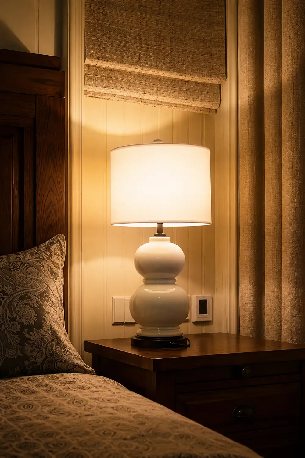 Ceramic Gourd Table Lamp - Lumpaz