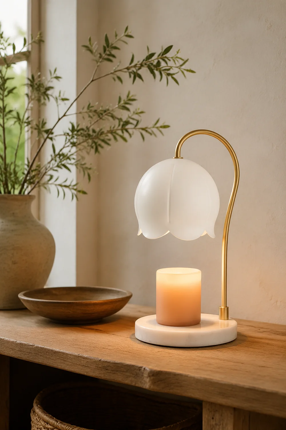 Flower Candle Warmer Lamp - Lumpaz