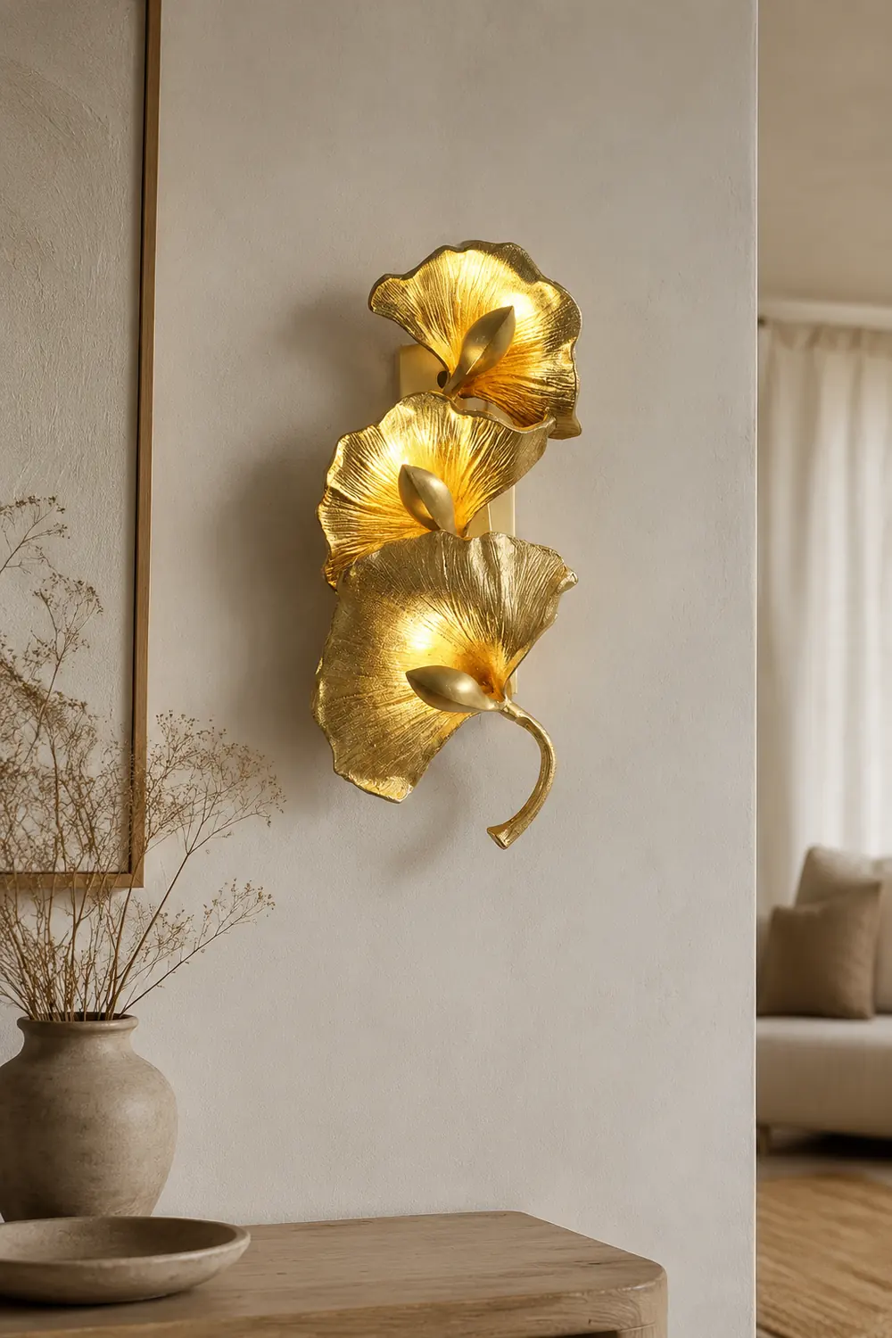 Ginkgo Leaf Wall Lamp - Lumpaz