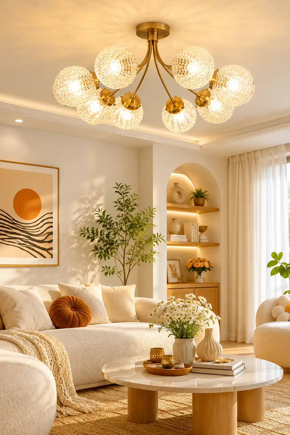 Retro Glass Ceiling Lamp - Lumpaz
