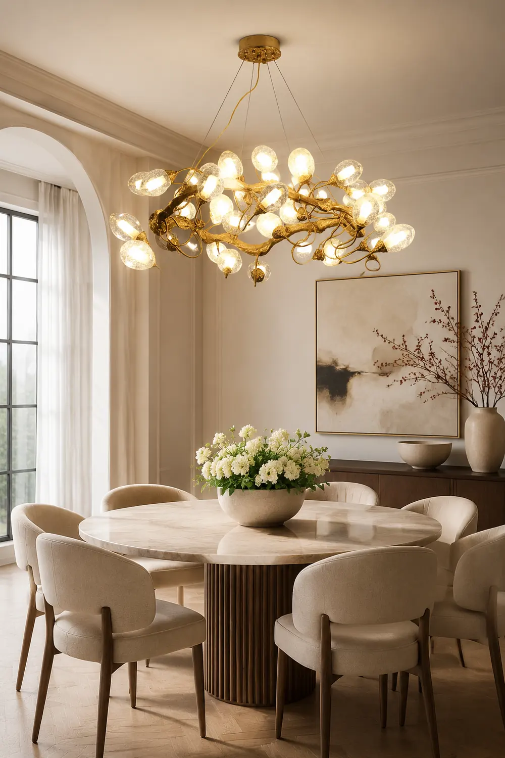 Lotus Brass Chandeliers - Lumpaz