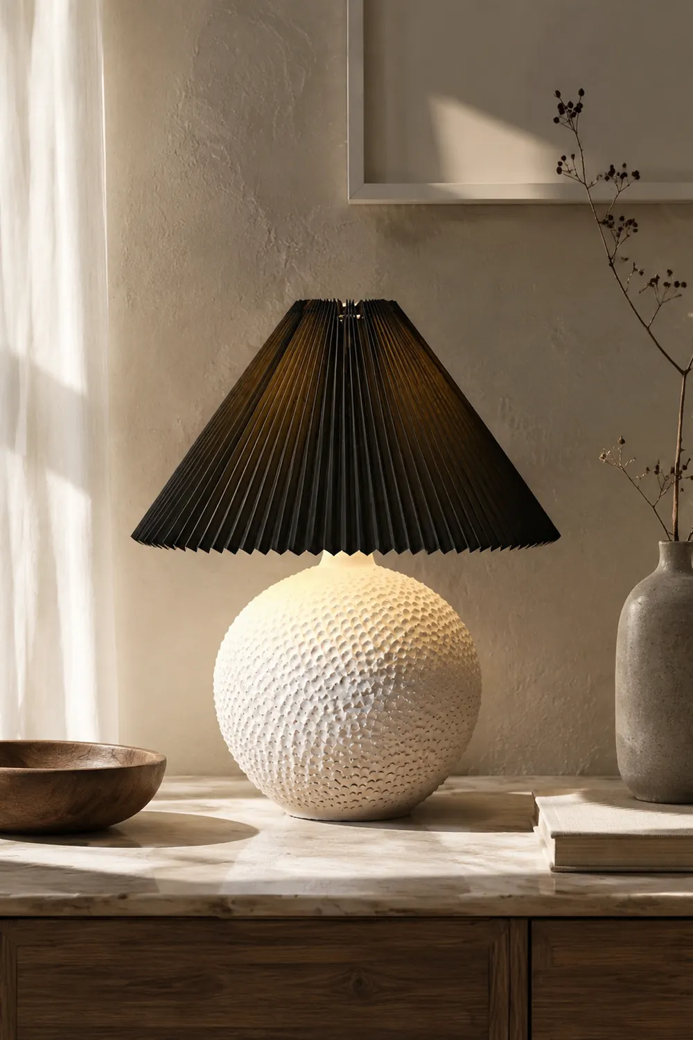 Textured Ceramic Table Light - Lumpaz