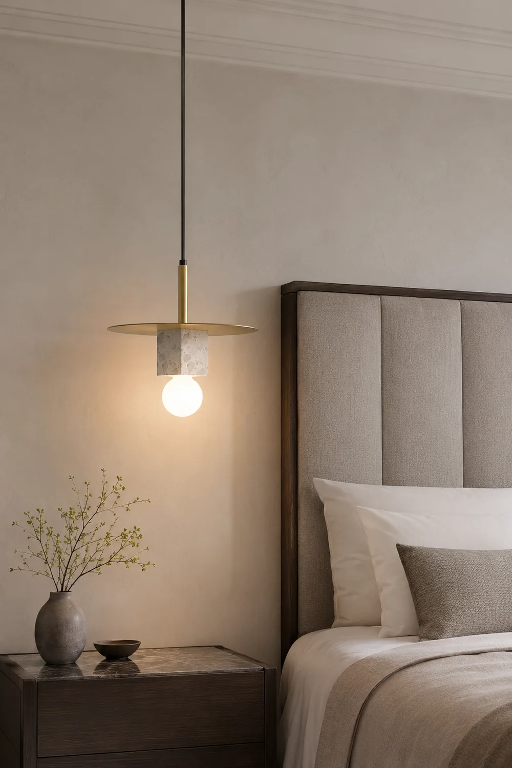 Stone Square Pendant Lamp - Lumpaz