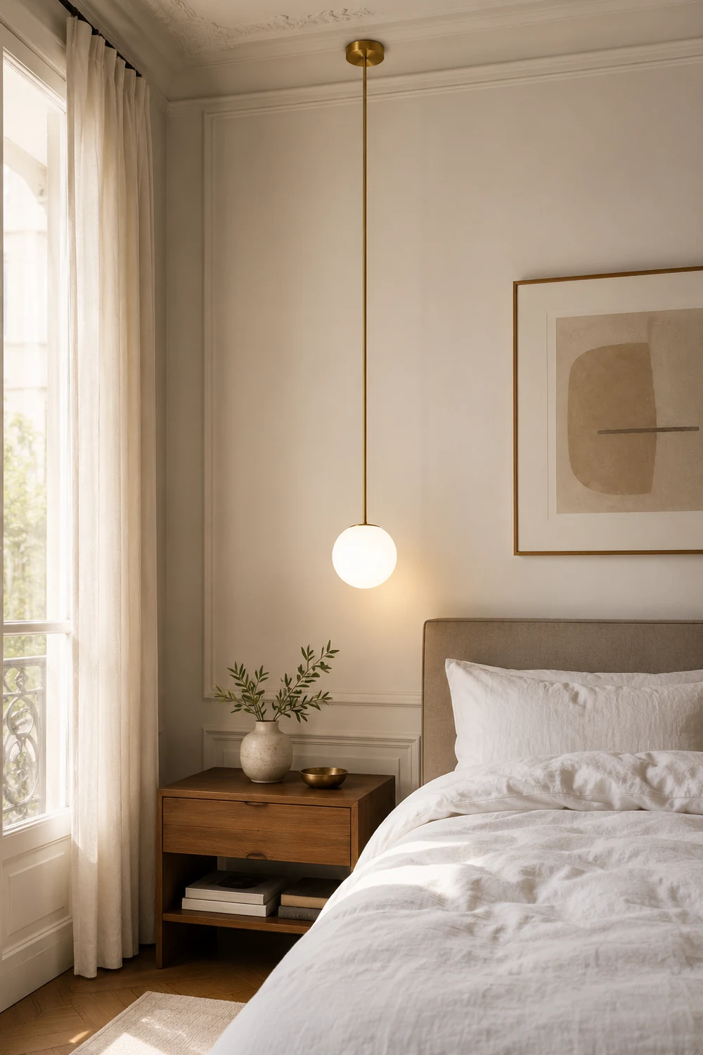 Brass Architectural Pendant Light - Lumpaz