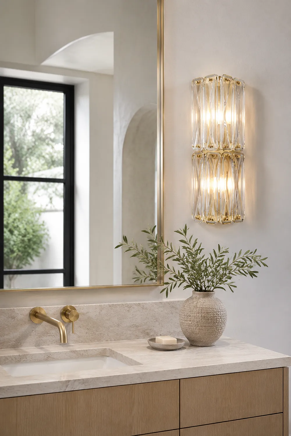 Triangular Glass Wall Light - Lumpaz