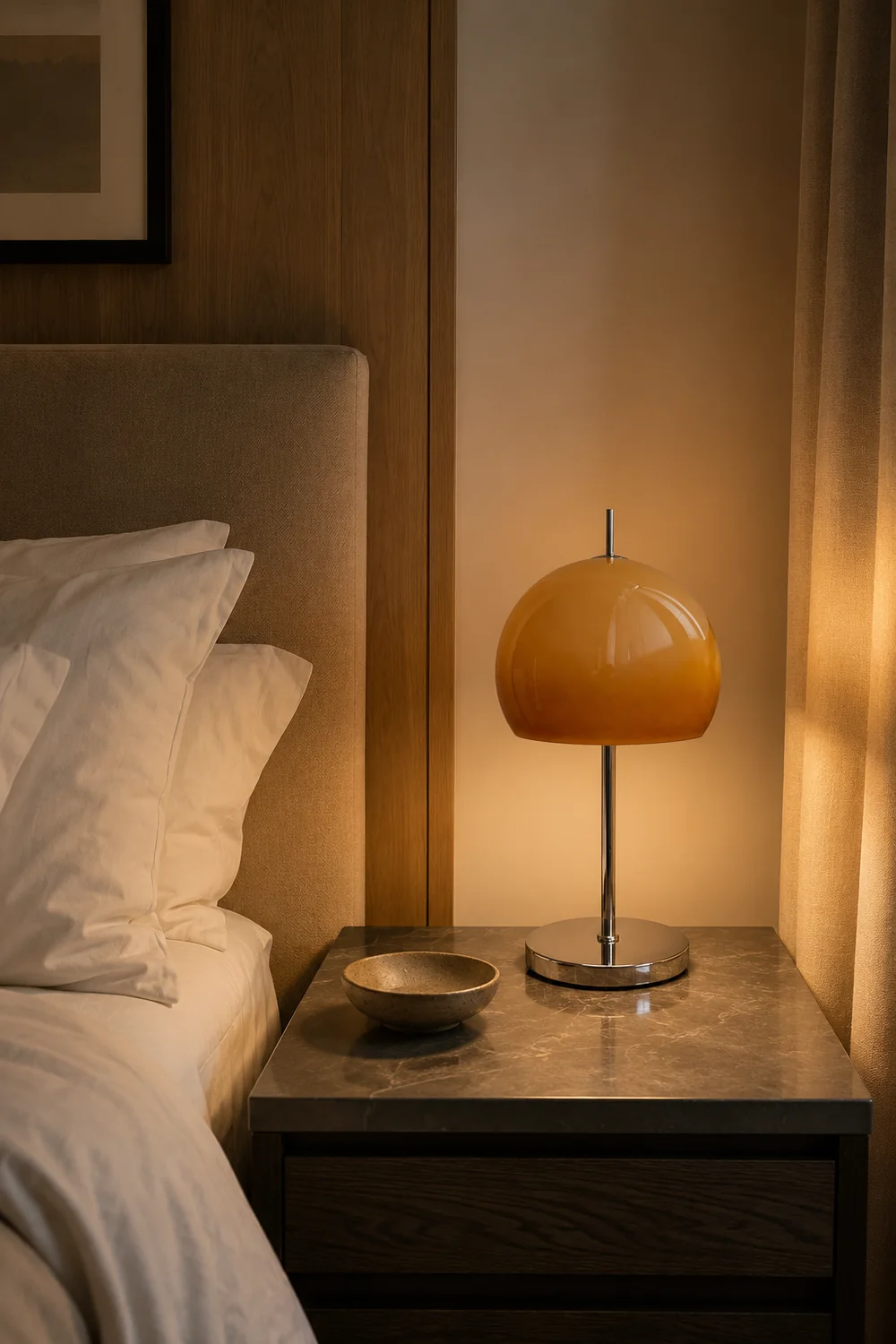 Mushroom Brown Table Lamp - Lumpaz