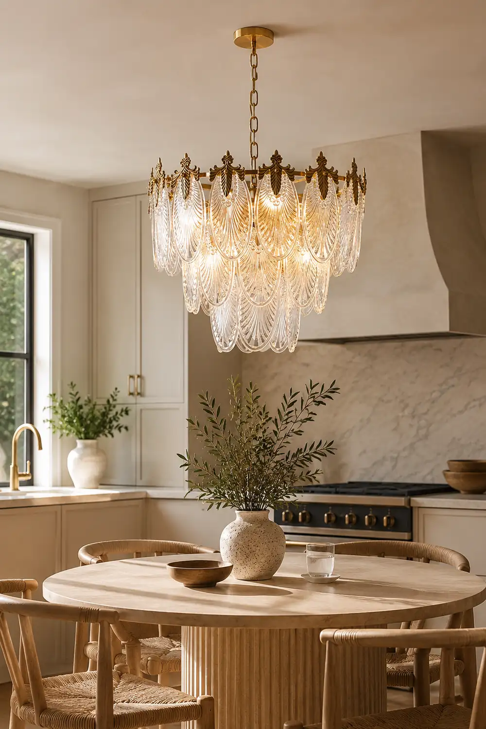 Brass Leaves Chandelier - Lumpaz