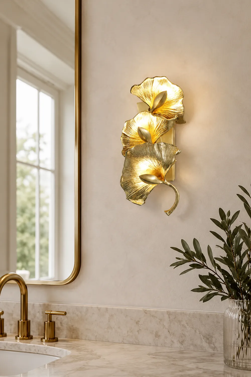 Ginkgo Leaf Wall Lamp - Lumpaz