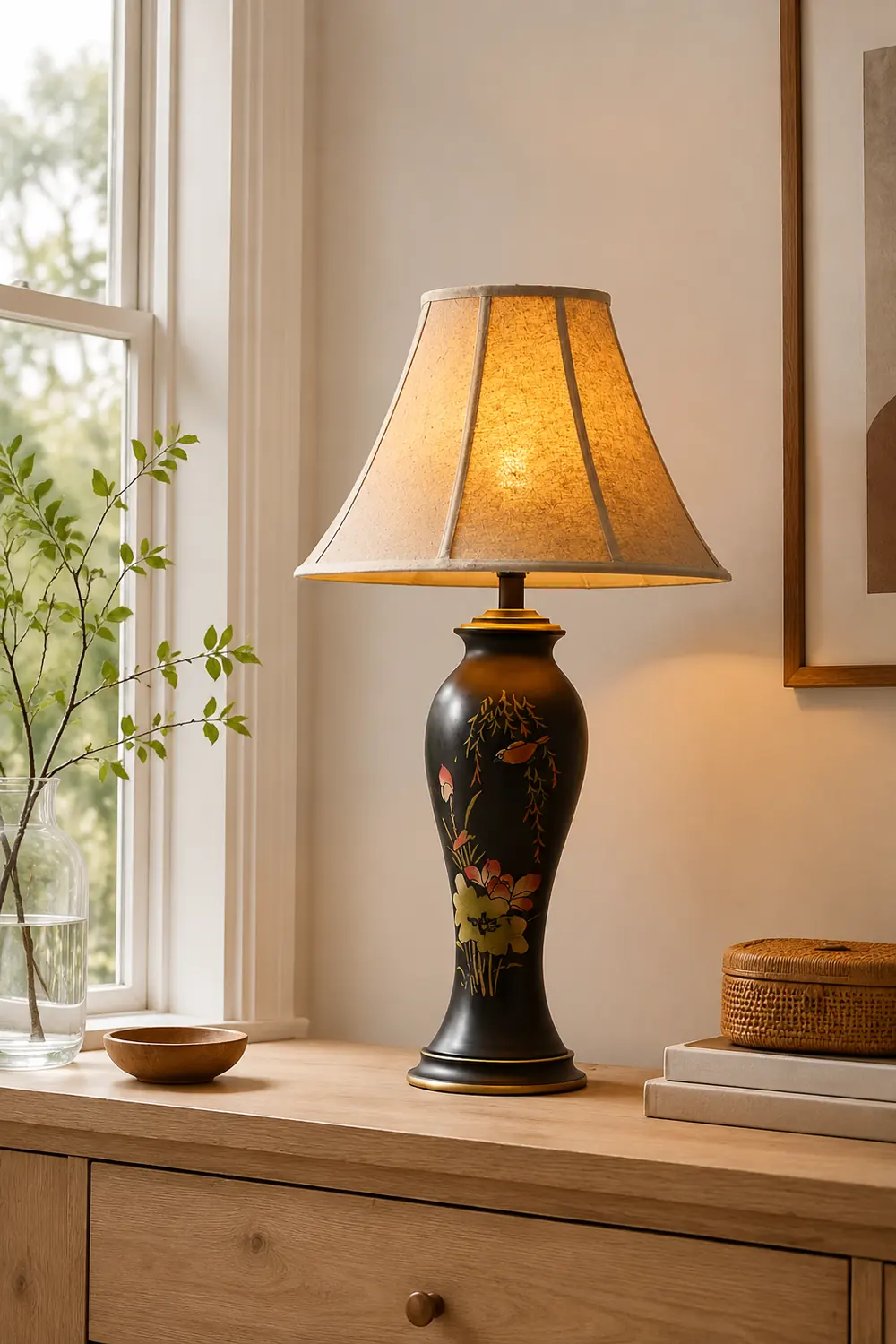 Lotus Ceramic Table Lamp - Lumpaz