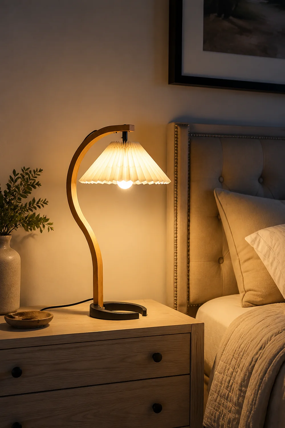 Caprani Wooden Table Lamp - Lumpaz