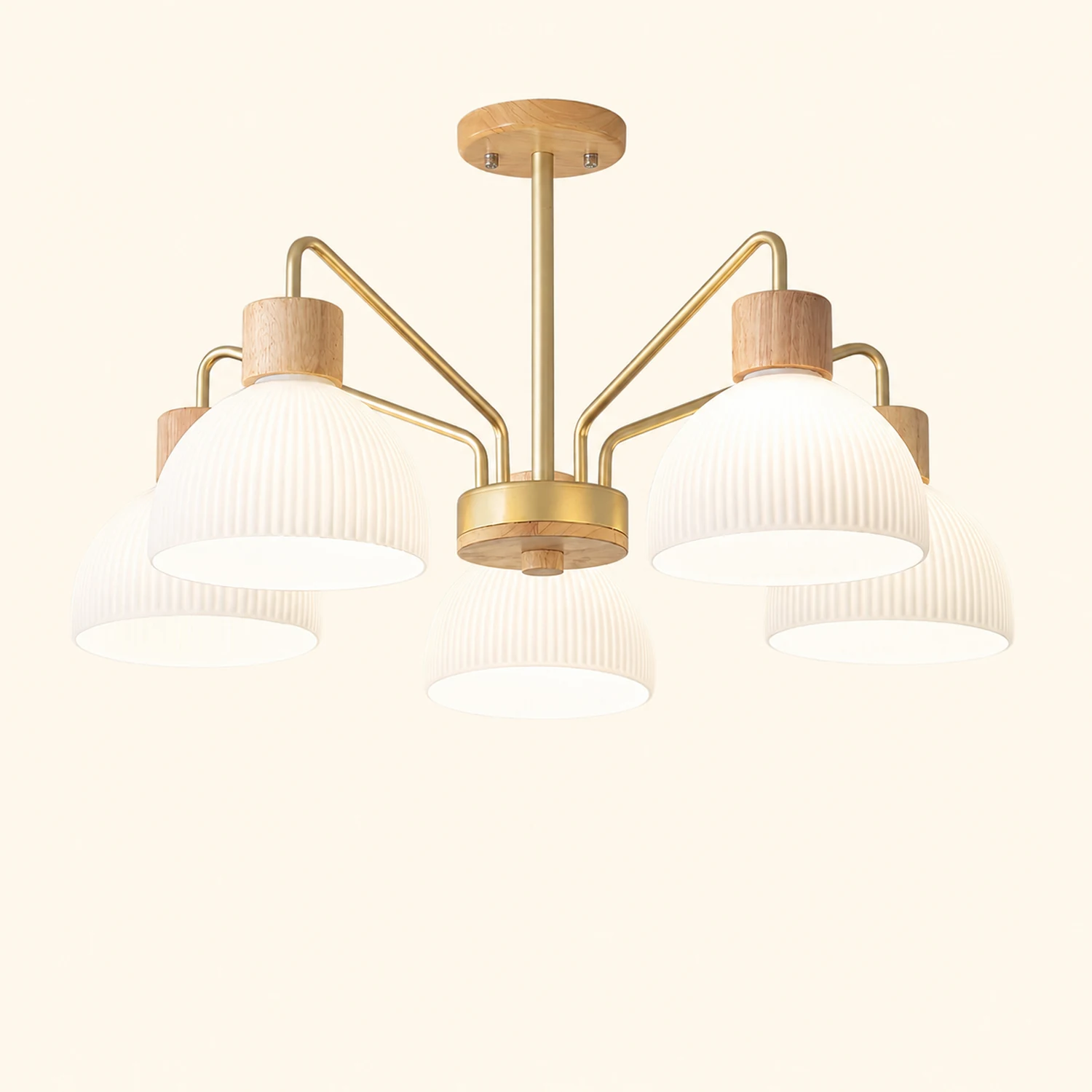 Ribbed Chandelier - Lumpaz