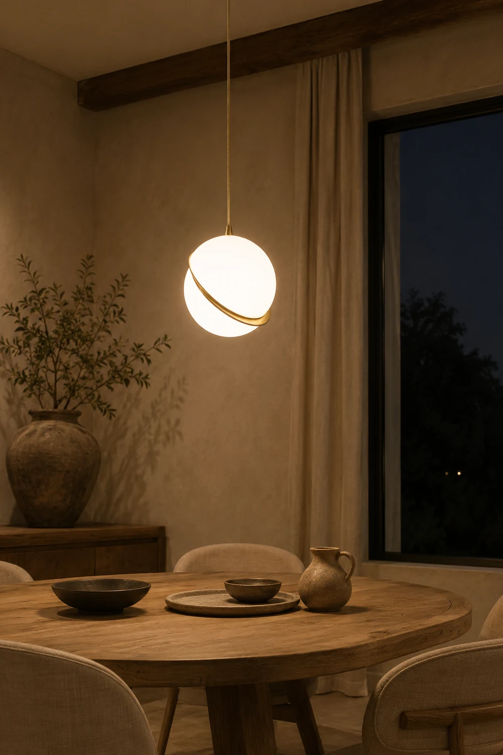 Crescent Pendant Light - Lumpaz