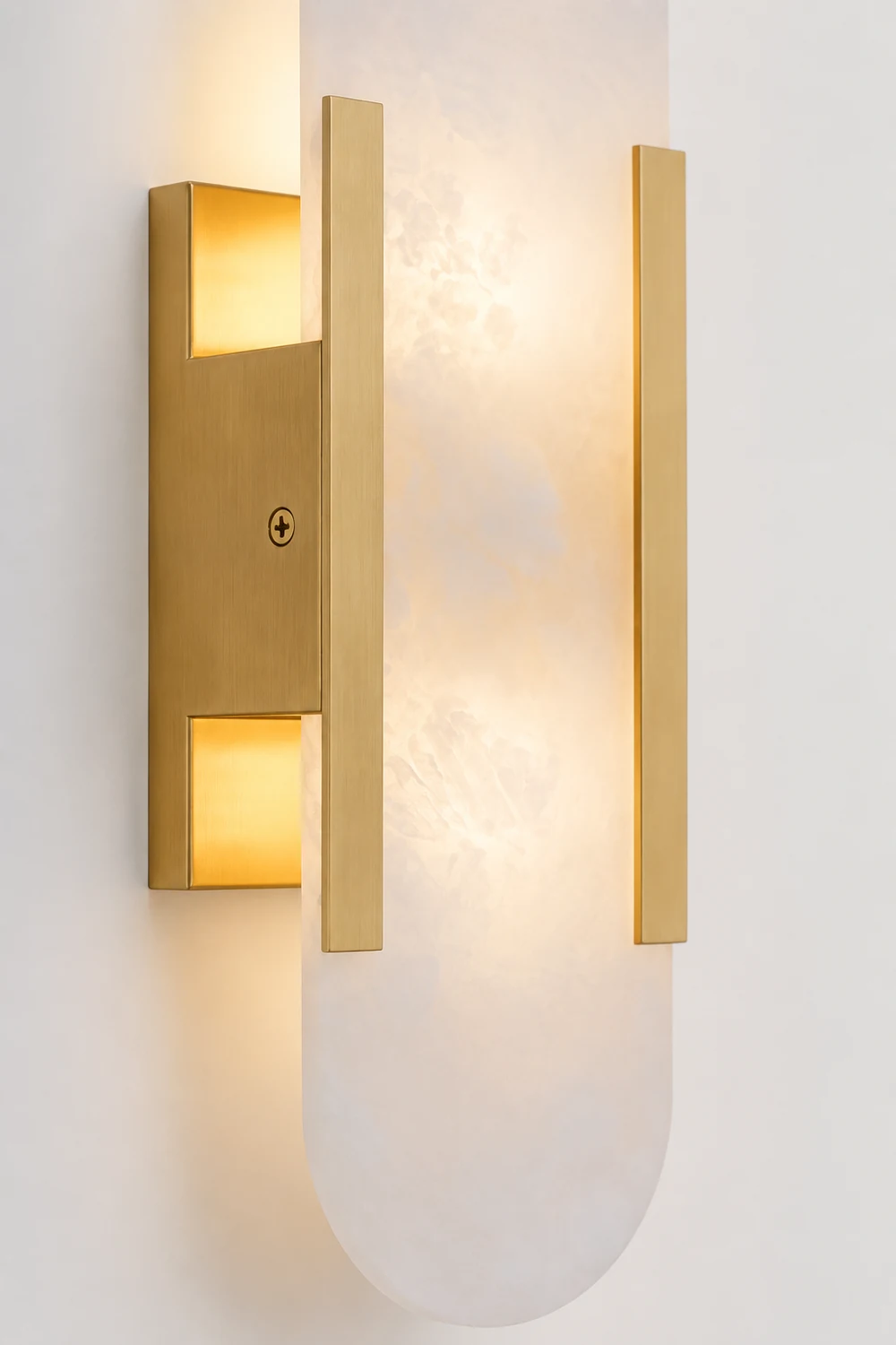 Geometric Harmony Alabaster Wall Lamp - Lumpaz