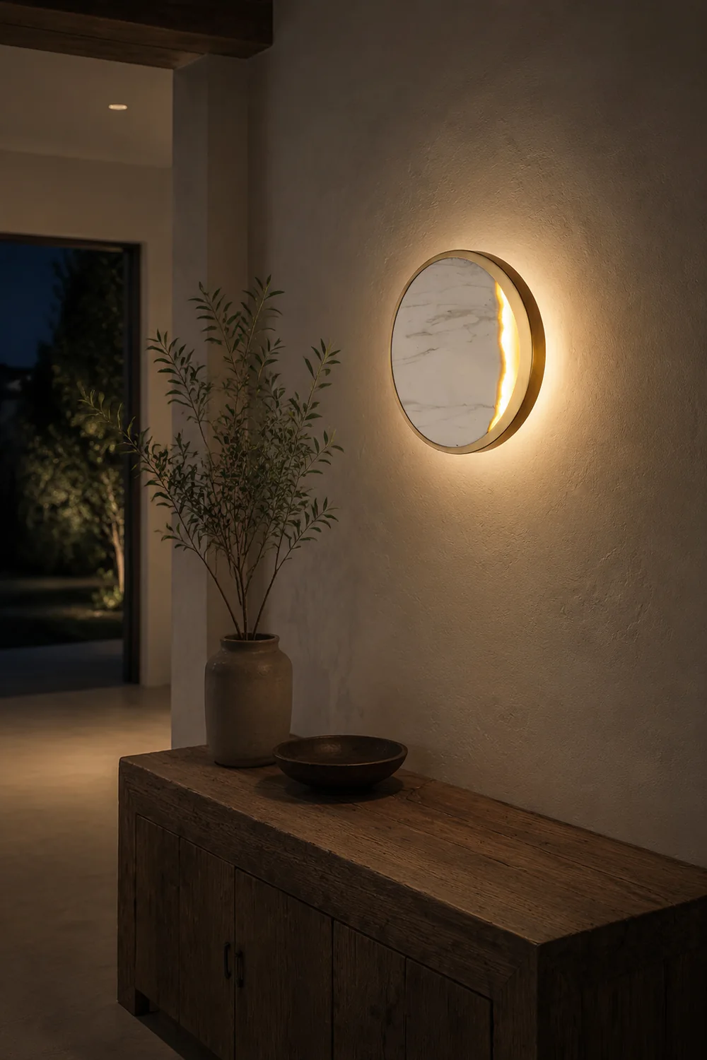 Eclipse Marble Wall Lamp - Lumpaz