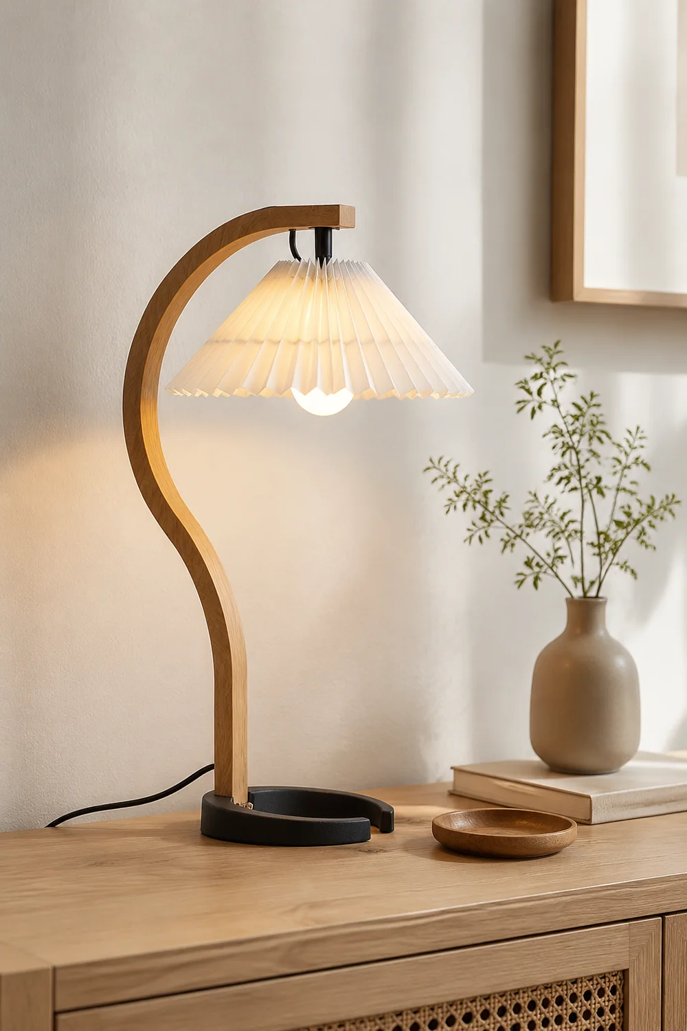 Caprani Wooden Table Lamp - Lumpaz