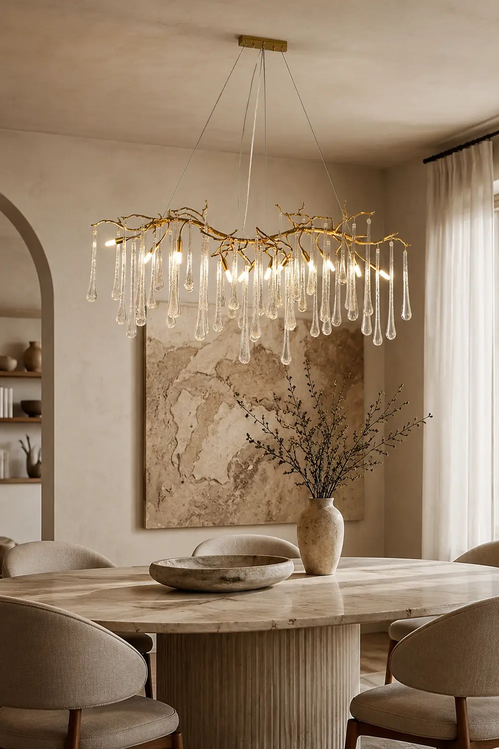 Aqua Makrama Chandeliers - Lumpaz