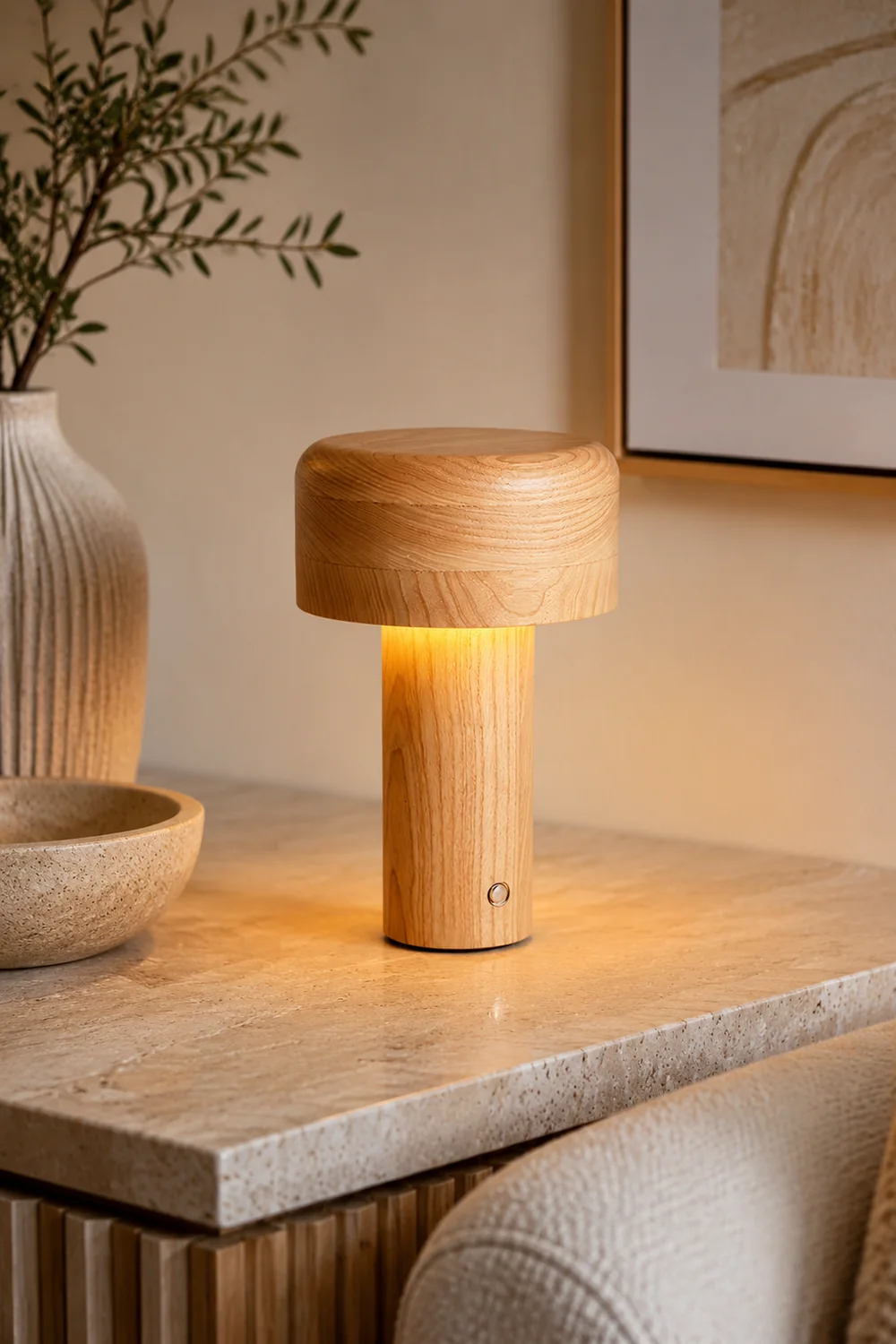 Wooden Tower Table Lamp - Lumpaz