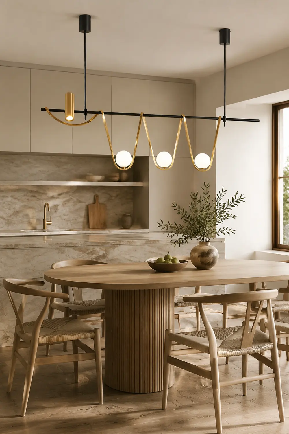 Linear Island Chandelier - Lumpaz