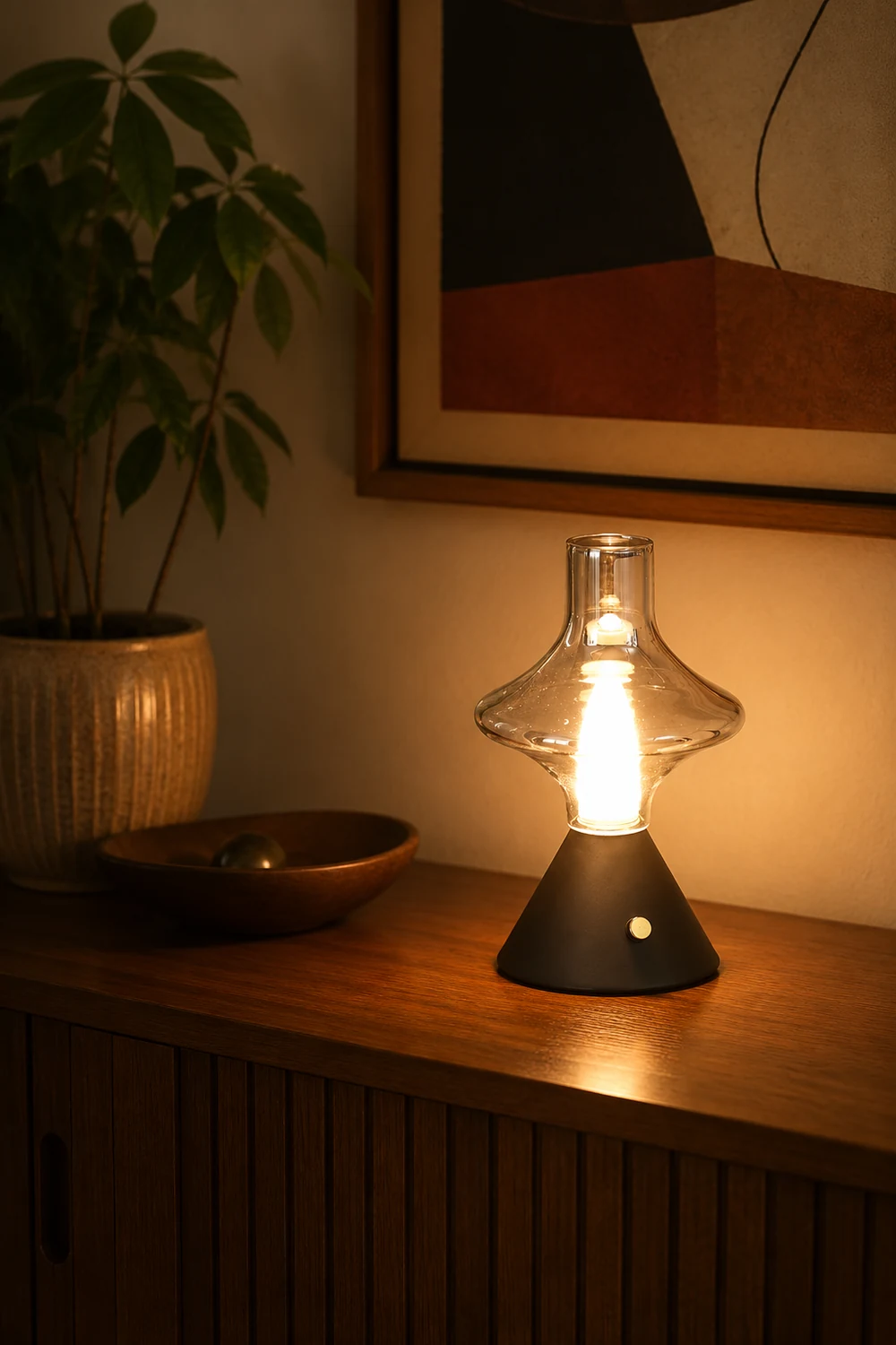 Theater Built-in Battery Table Lamp - Lumpaz