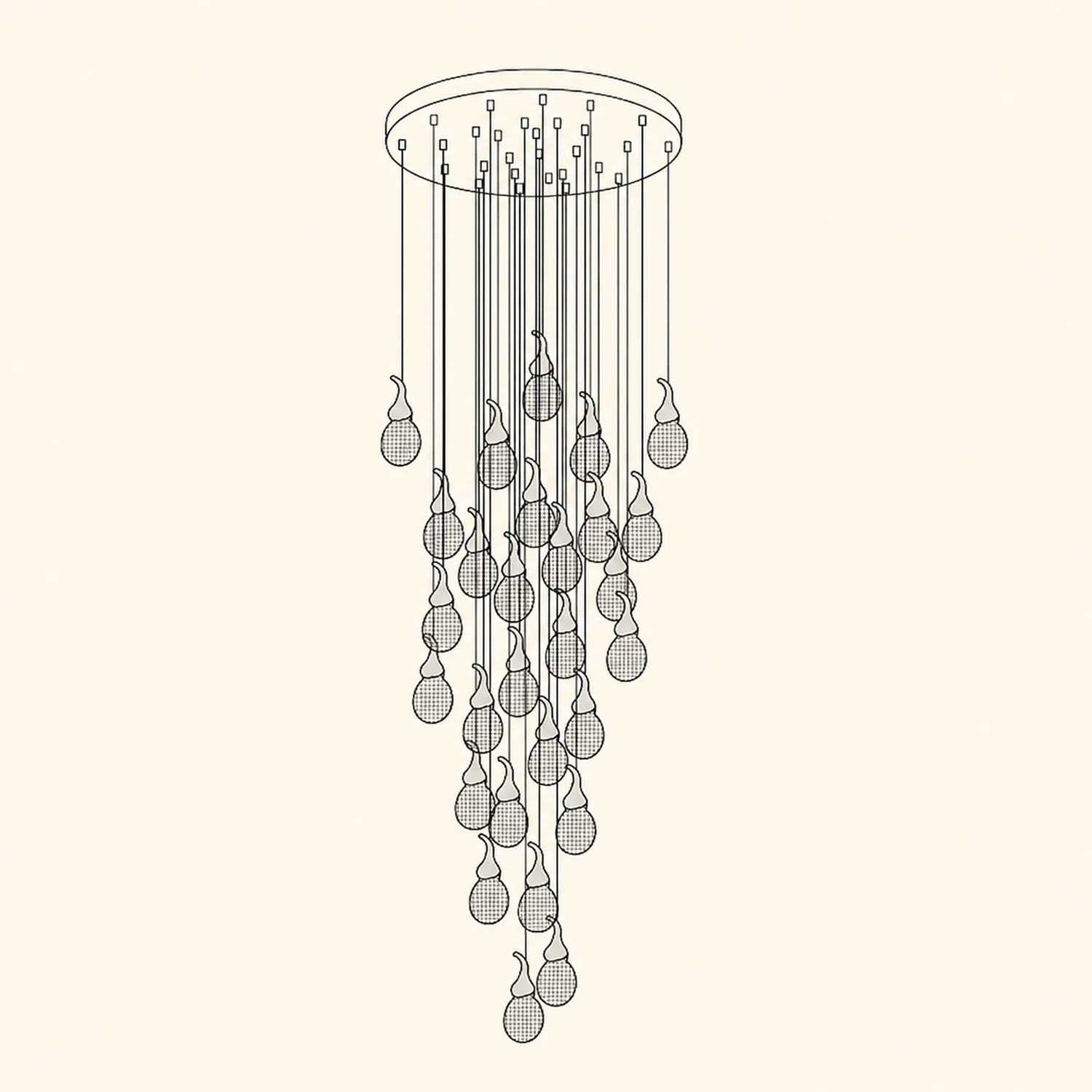 Leo Bubble Chandelier - Lumpaz
