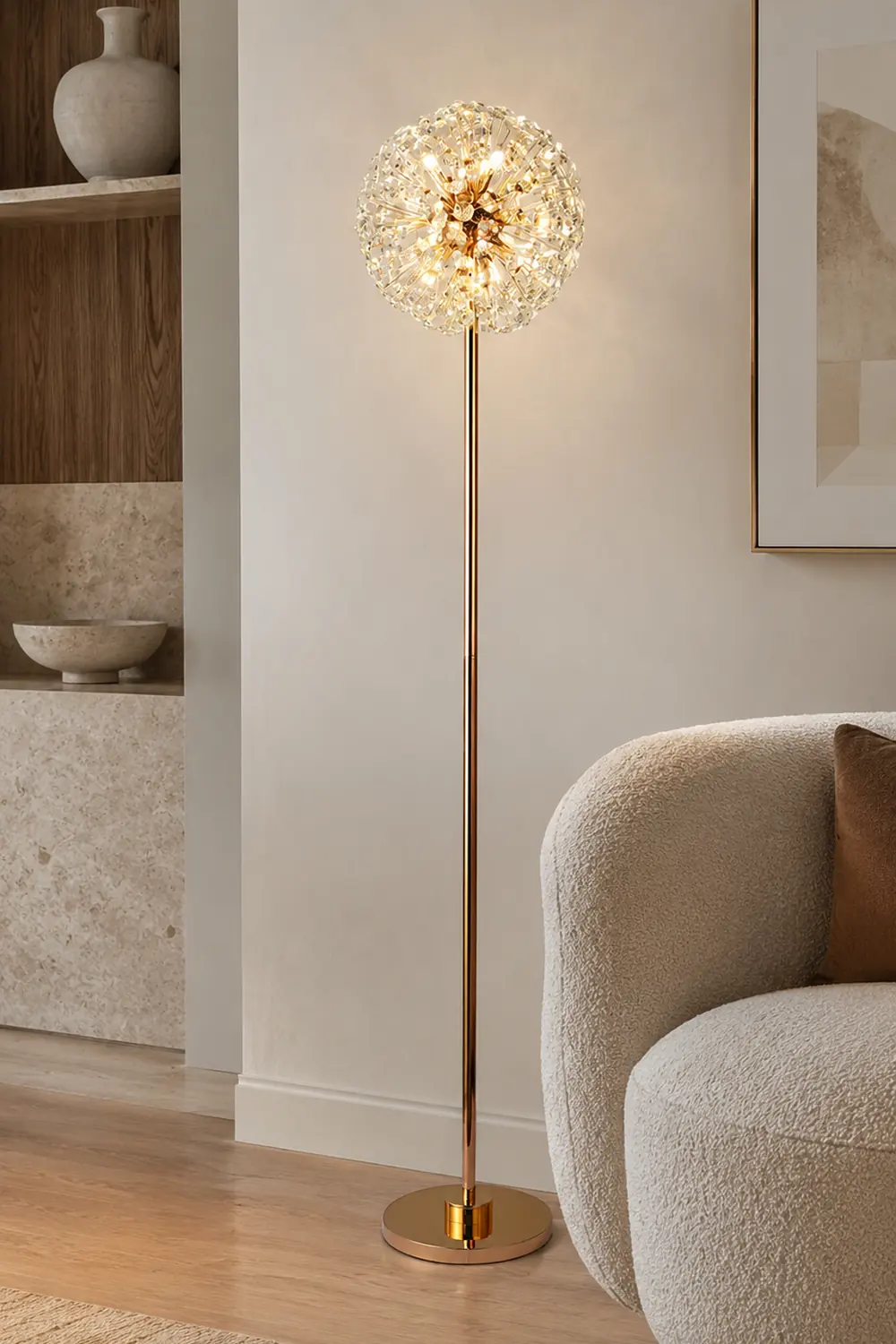 Crystal Dandelion Floor Lamp - Lumpaz