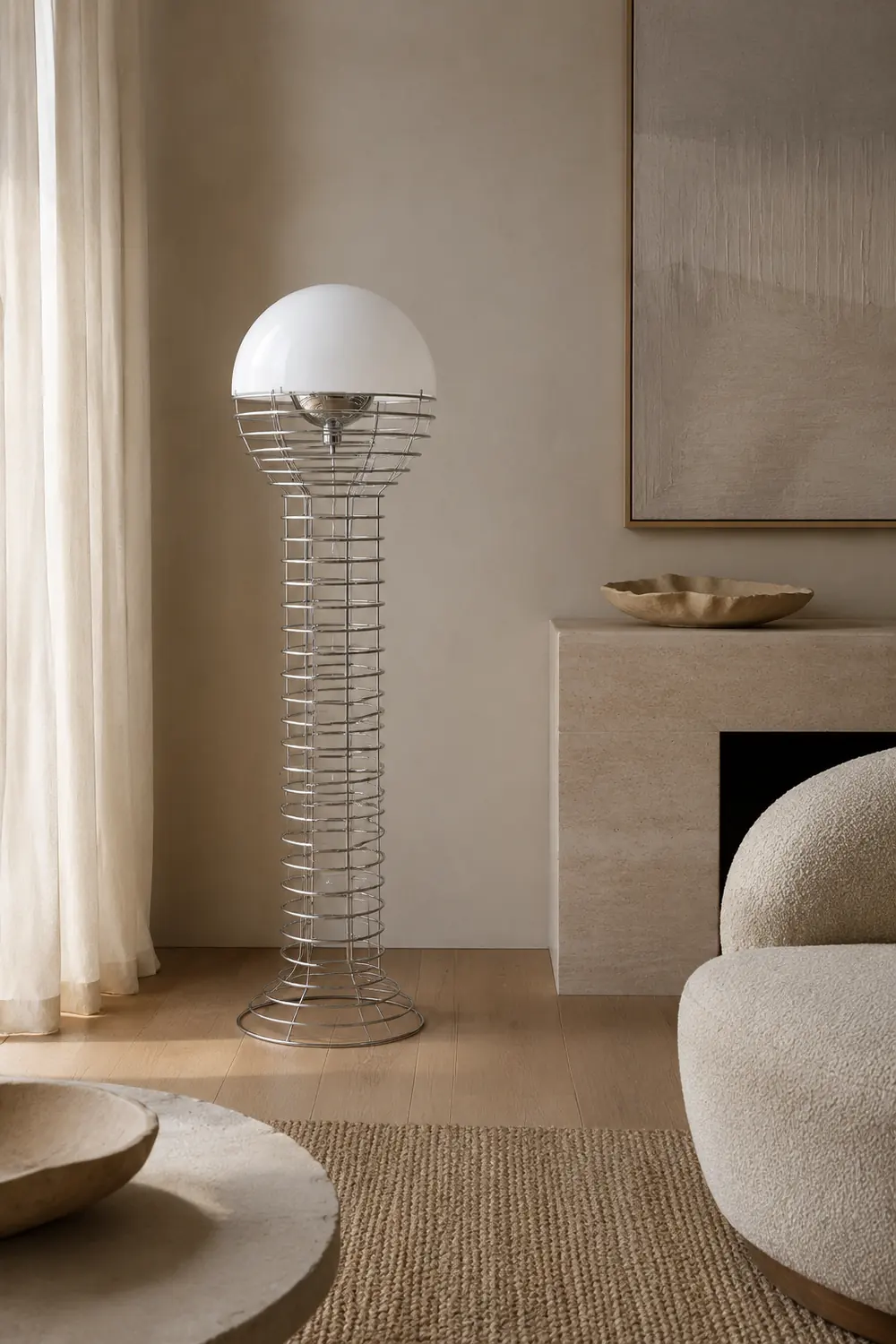 Wire Floor Lamp - Lumpaz