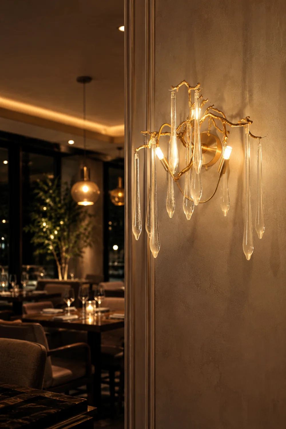 Aqua Salix Wall Lamp - Lumpaz