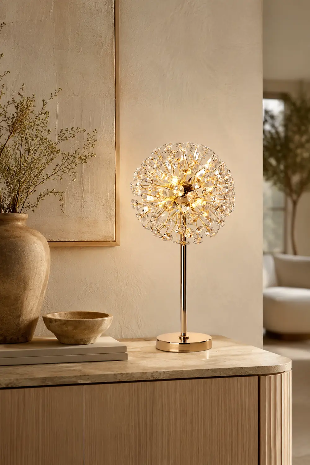 Crystal Dandelion Table Lamp - Lumpaz