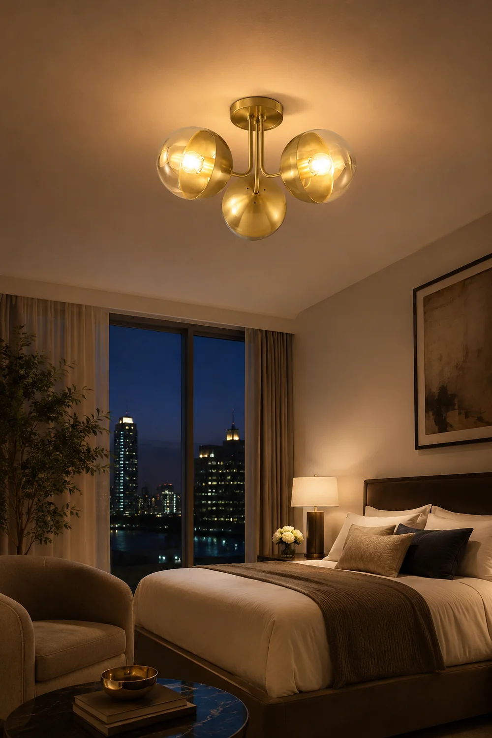 Brass Globulars Ceiling Lamp - Lumpaz