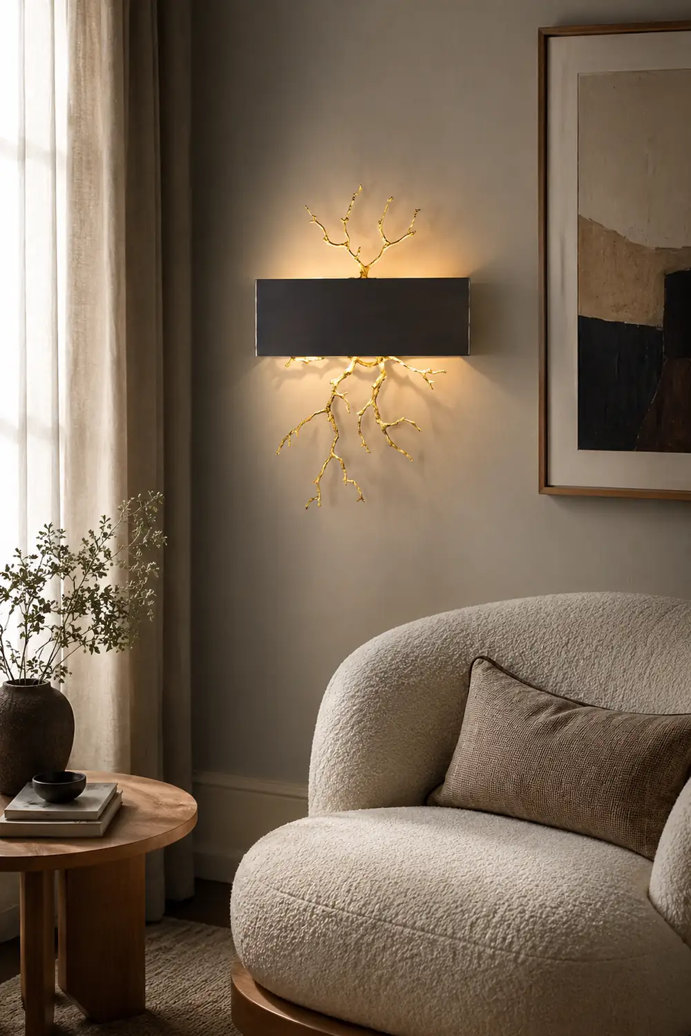 Brass Branch Wall Lamp - Lumpaz