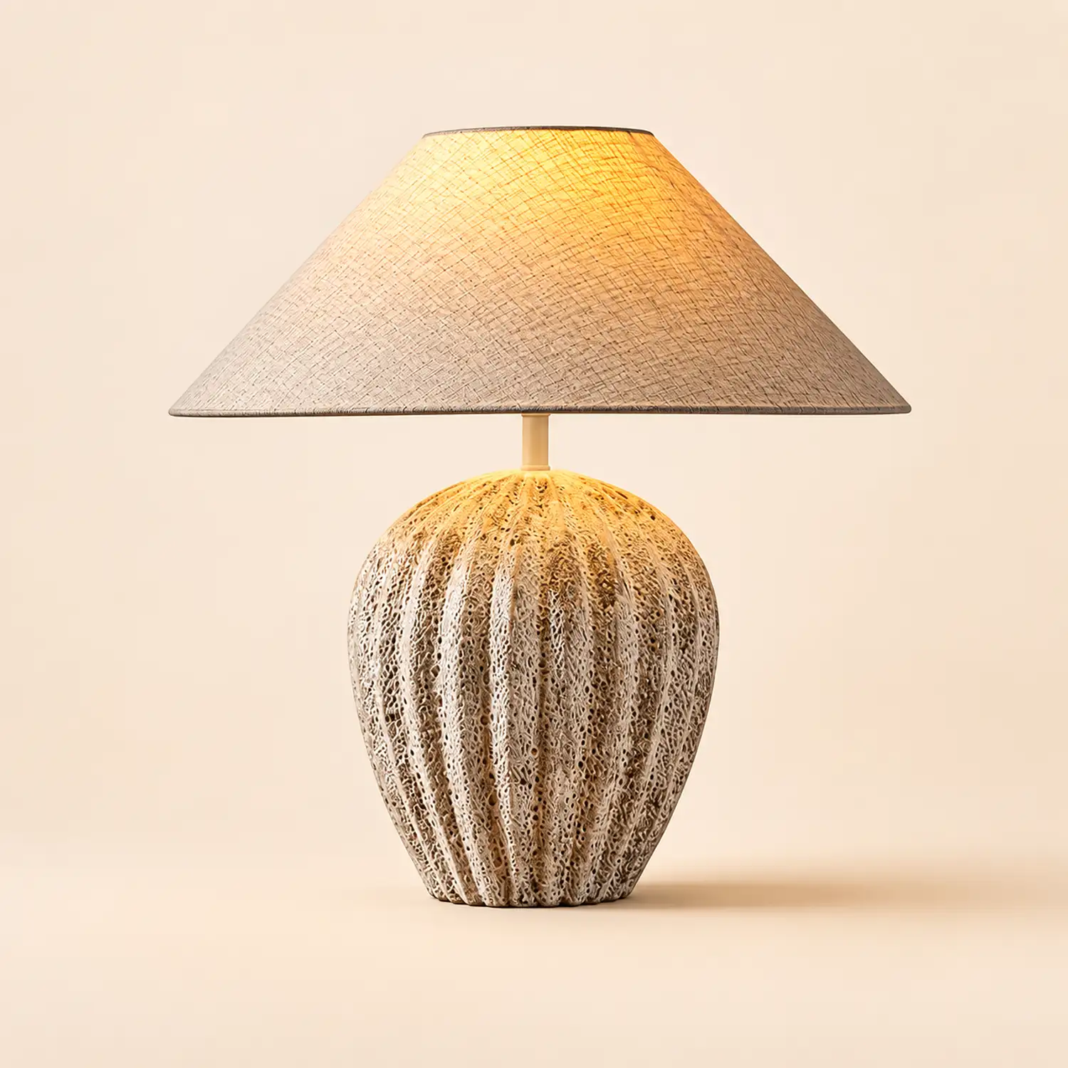 Fluted Ceramic Table Lamp - Lumpaz