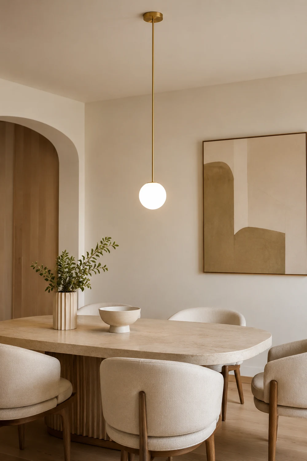 Brass Architectural Pendant Light - Lumpaz