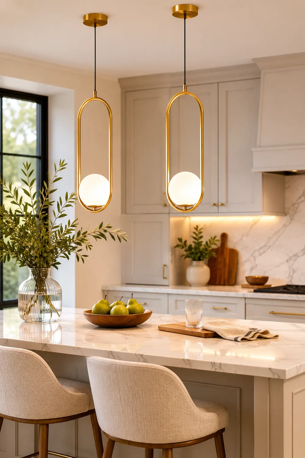 Mila Brass Pendant Lamp - Lumpaz