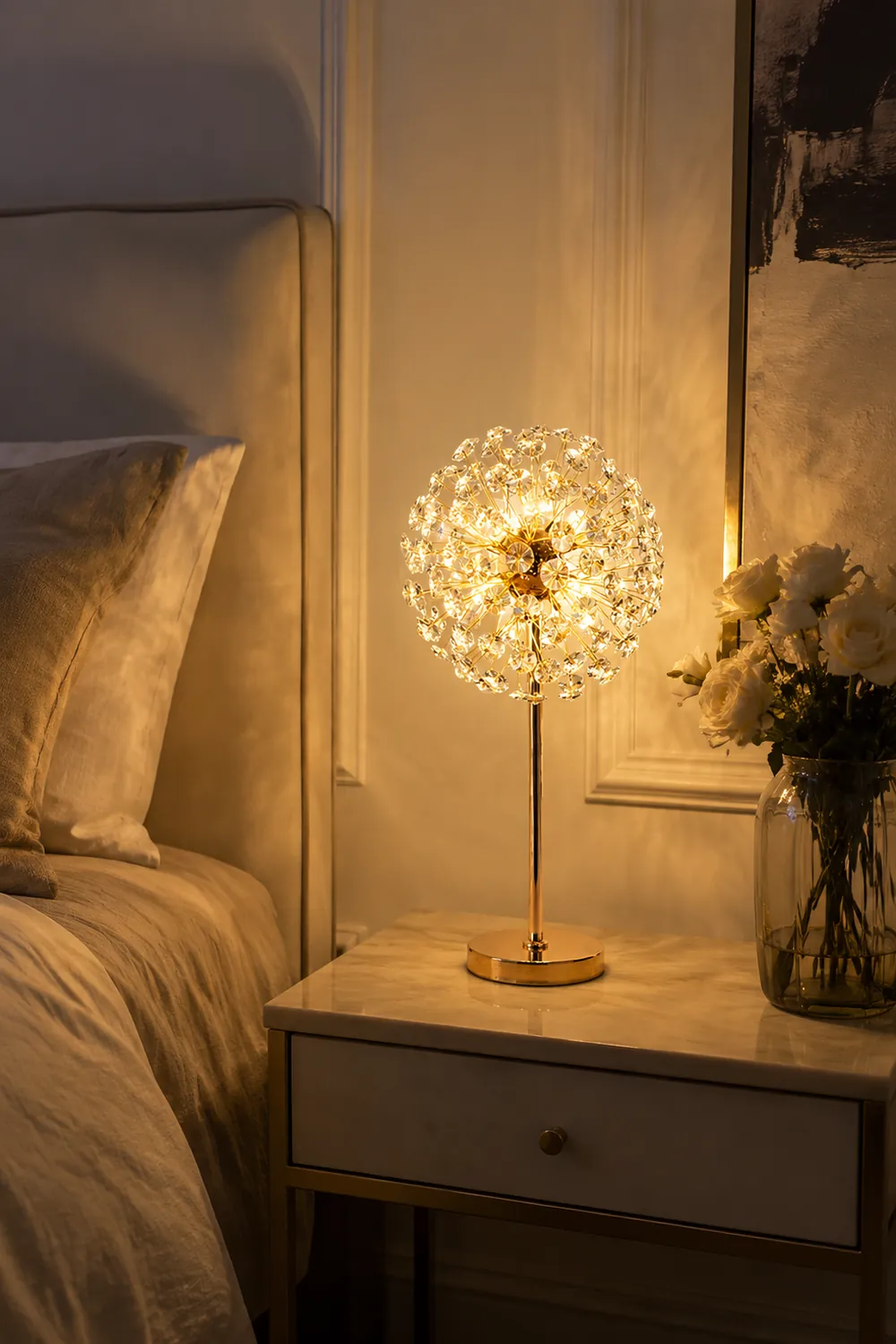 Crystal Dandelion Table Lamp - Lumpaz