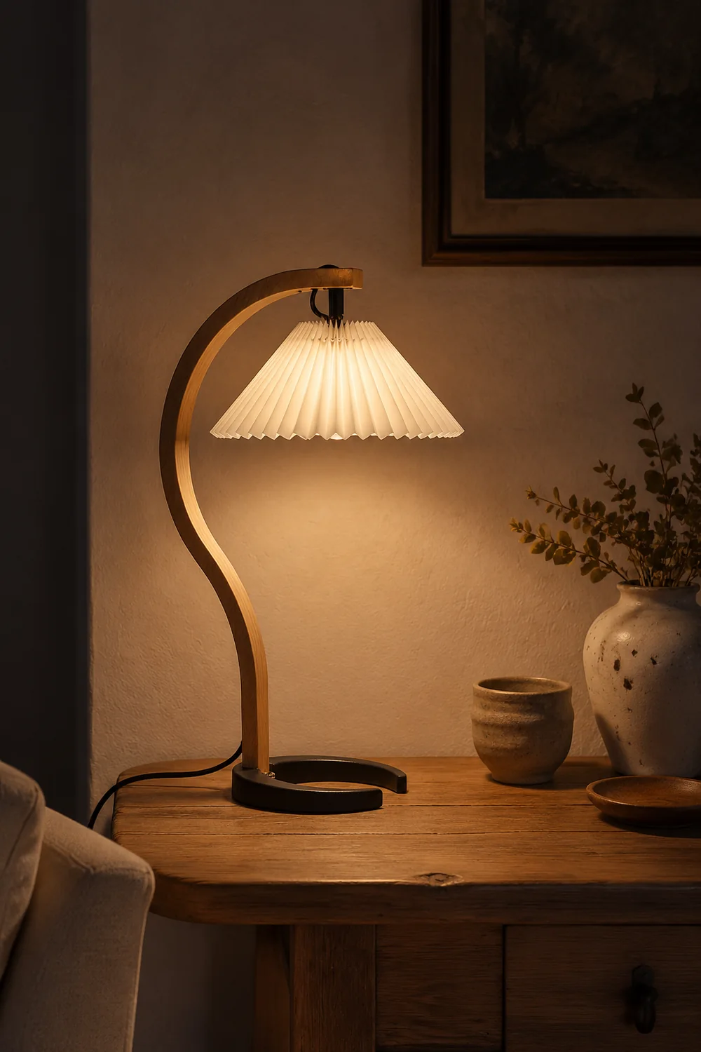Caprani Wooden Table Lamp - Lumpaz