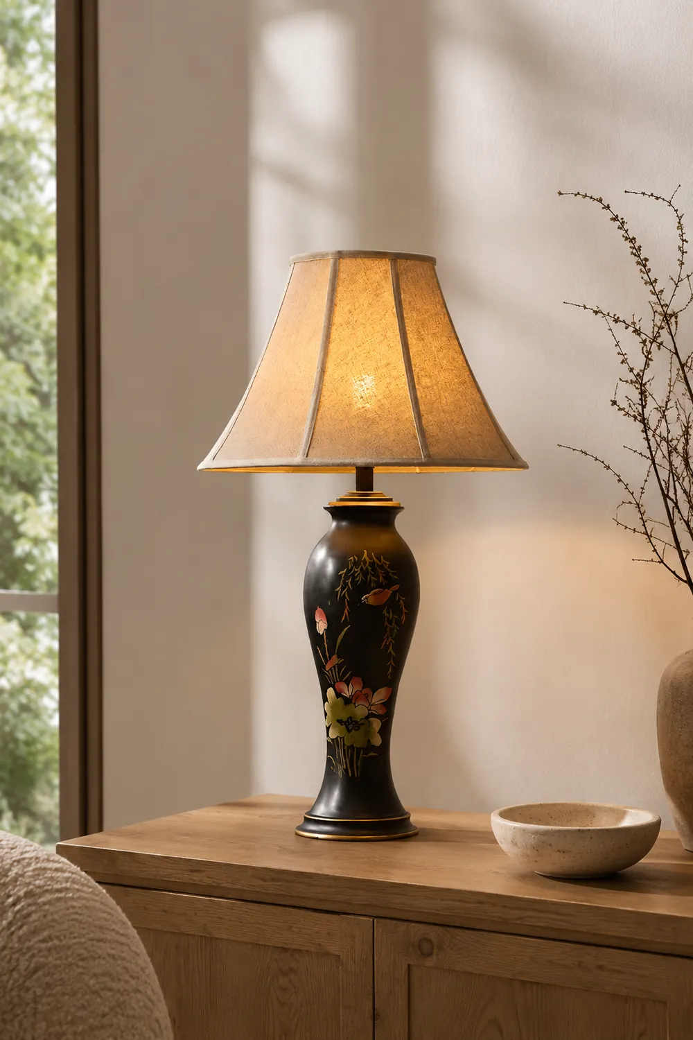 Lotus Ceramic Table Lamp - Lumpaz