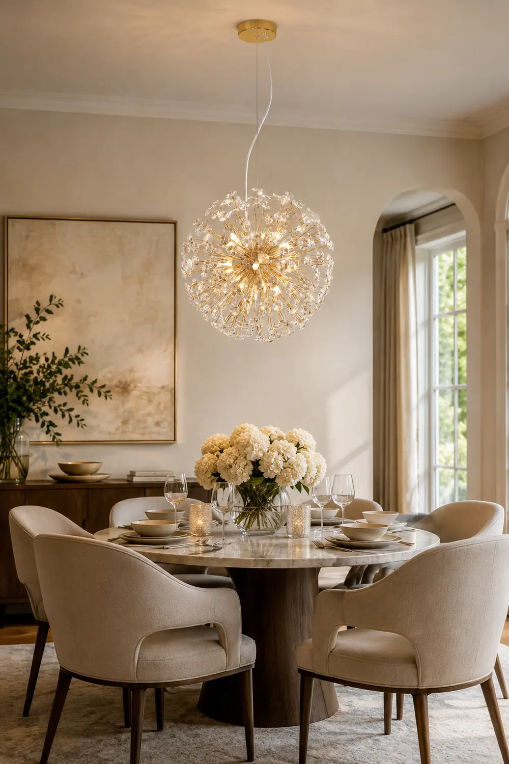 Crystal Dandelion Chandelier - Lumpaz