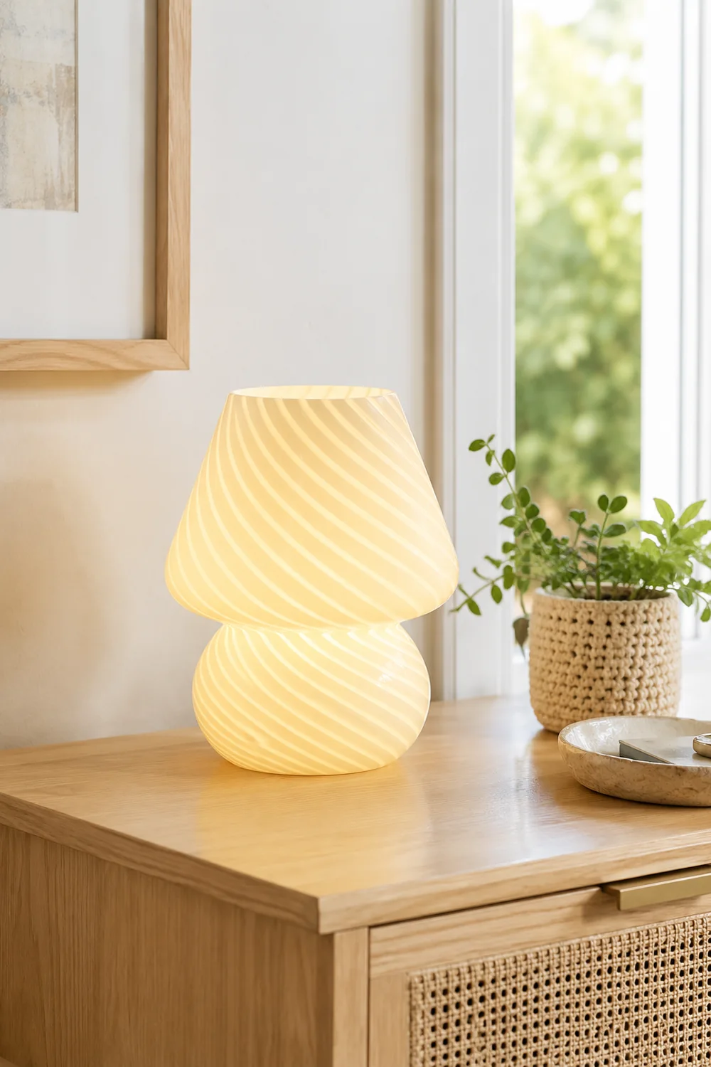 Ansel Glass Table Lamp - Lumpaz