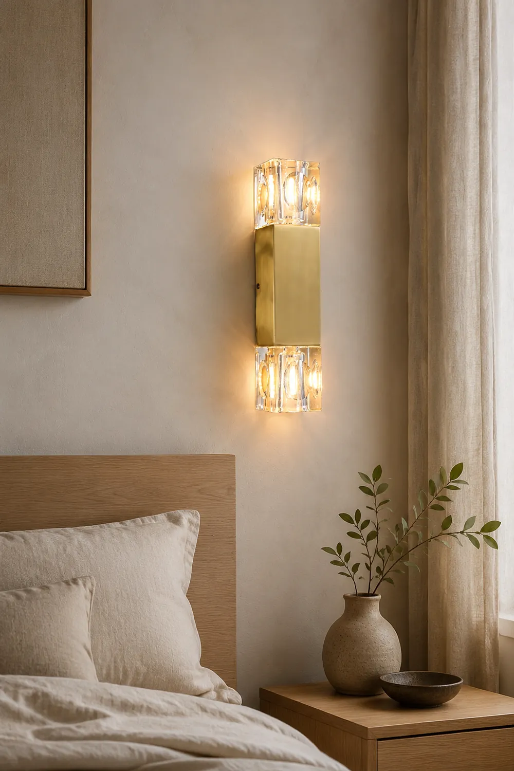 Rectangle Crystal Wall Lamp - Lumpaz