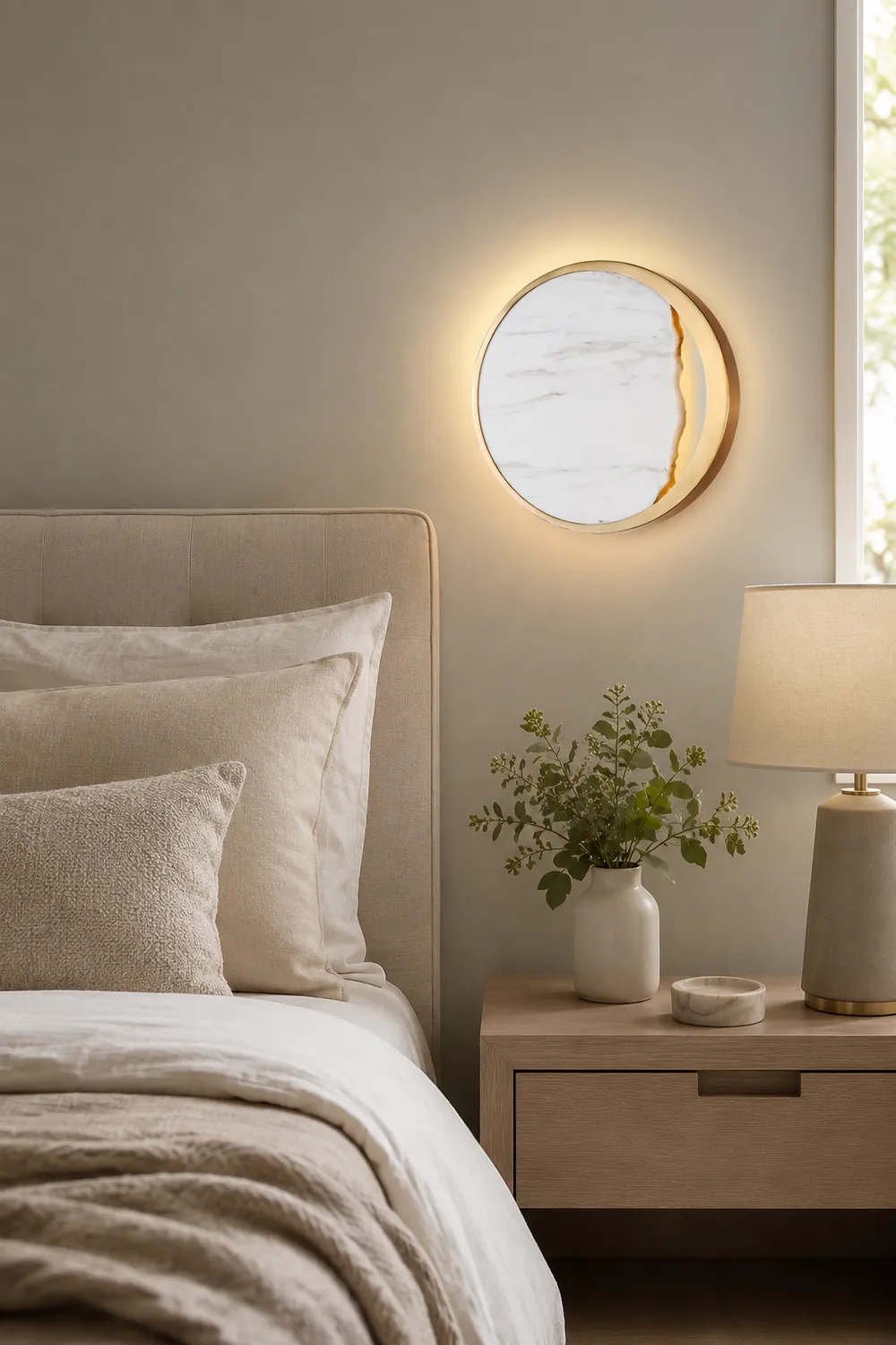 Eclipse Marble Wall Lamp - Lumpaz