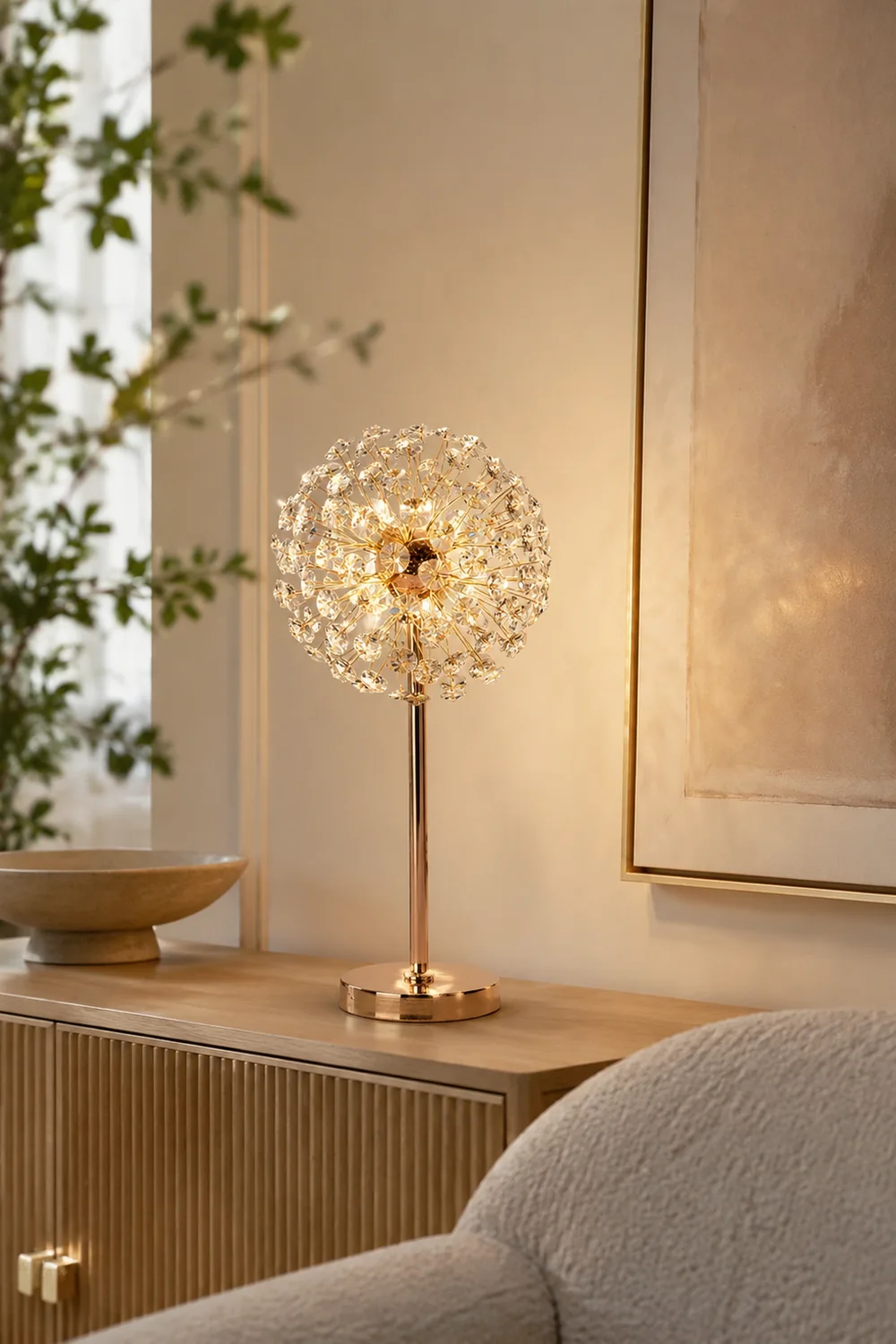 Crystal Dandelion Table Lamp - Lumpaz