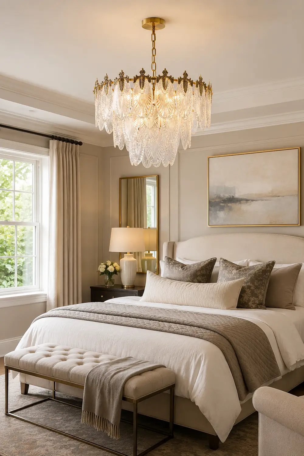Brass Leaves Chandelier - Lumpaz